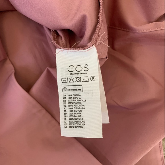 COS cowl neck dark pink top - Picture 9 of 9